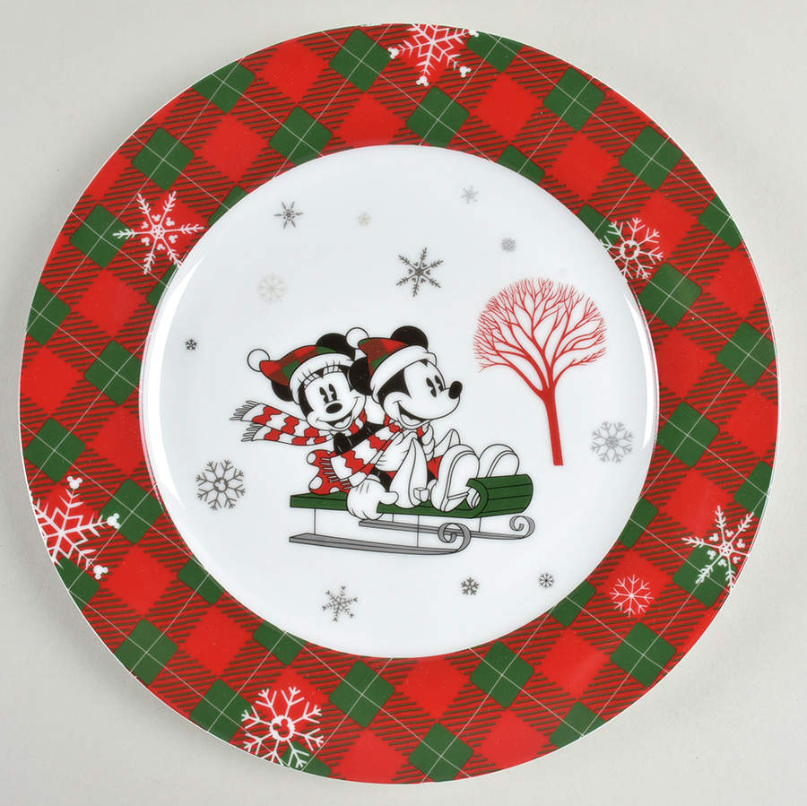 Mickey and Minnie Christmas Fun Dinner Plate by Zrike-1
