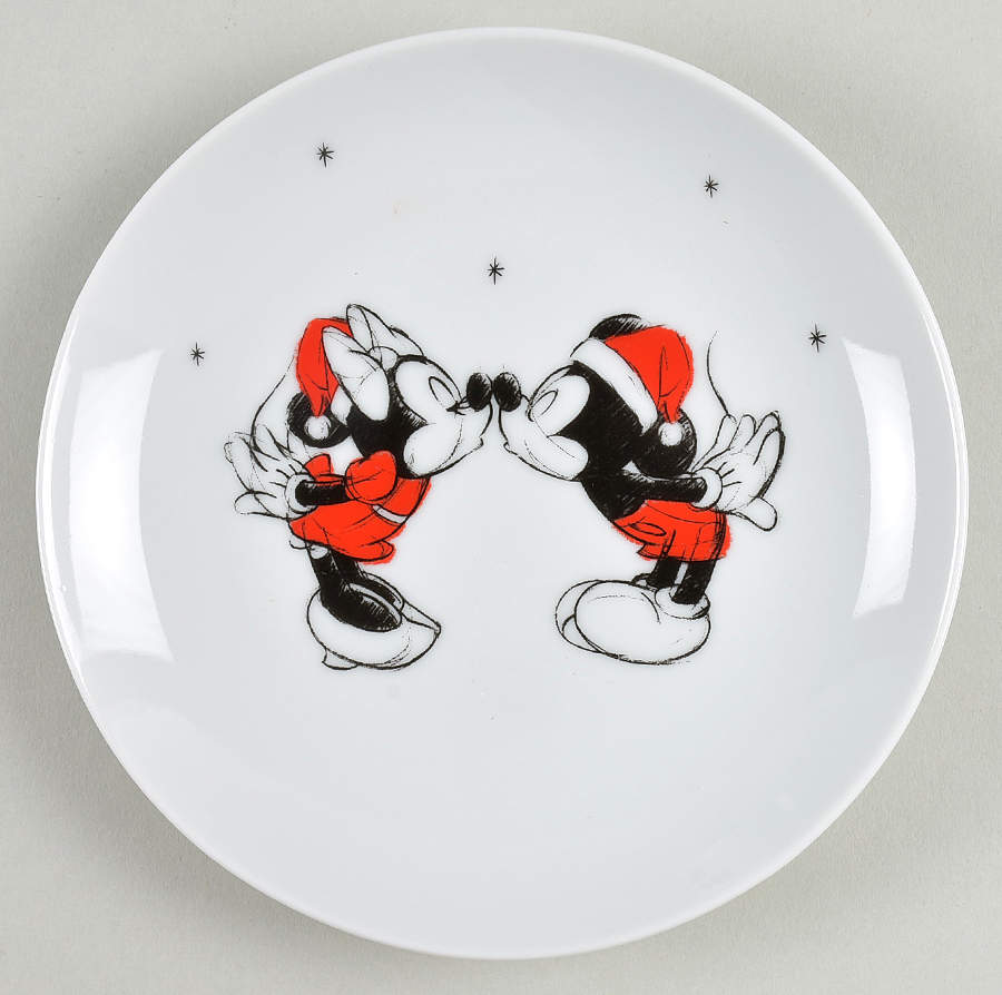 Mickey and Minnie Christmas Fun Appetizer Plate by Zrike-1