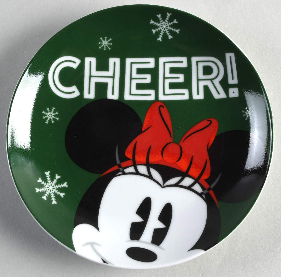 Mickey and Minnie Christmas Fun Appetizer Plate by Zrike-1