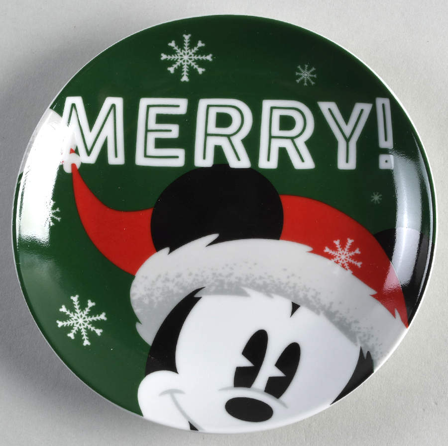 Mickey and Minnie Christmas Fun Appetizer Plate by Zrike-1