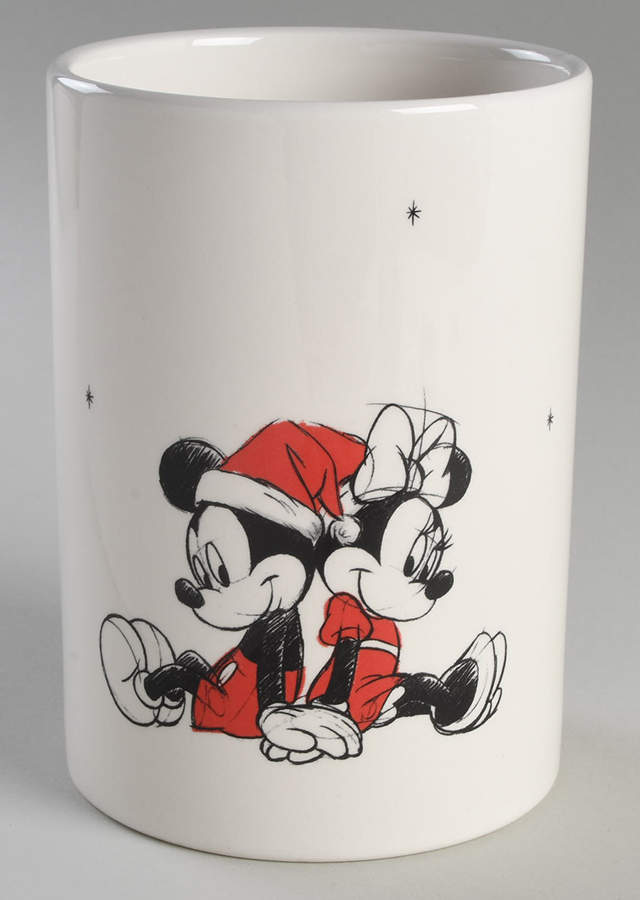 Mickey and Minnie Christmas Fun Cookie Jar No Lid by Zrike-1