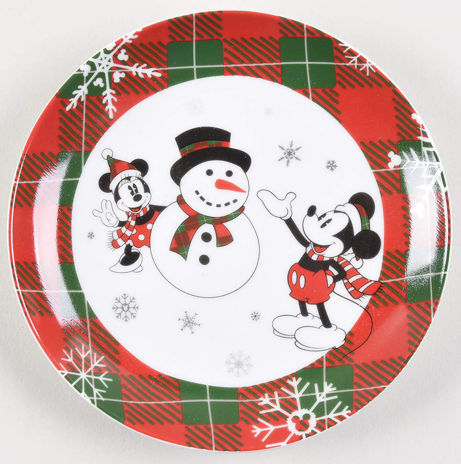 Mickey and Minnie Christmas Fun Appetizer Plate by Zrike-1