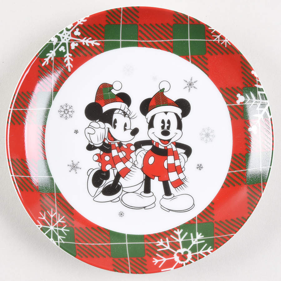 Mickey and Minnie Christmas Fun Appetizer Plate by Zrike-1