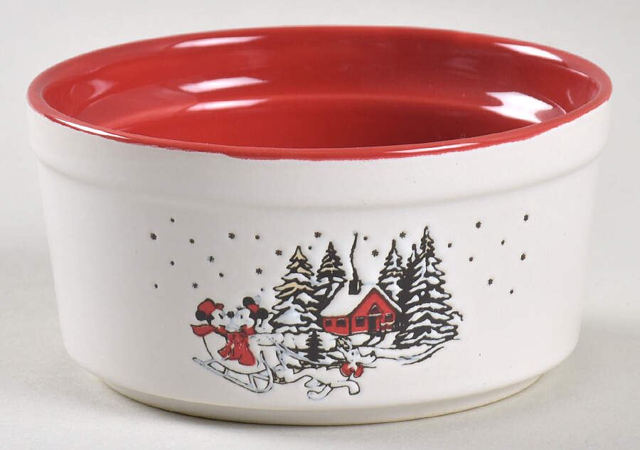Mickey and Minnie Christmas Fun Ramekin by Zrike-1