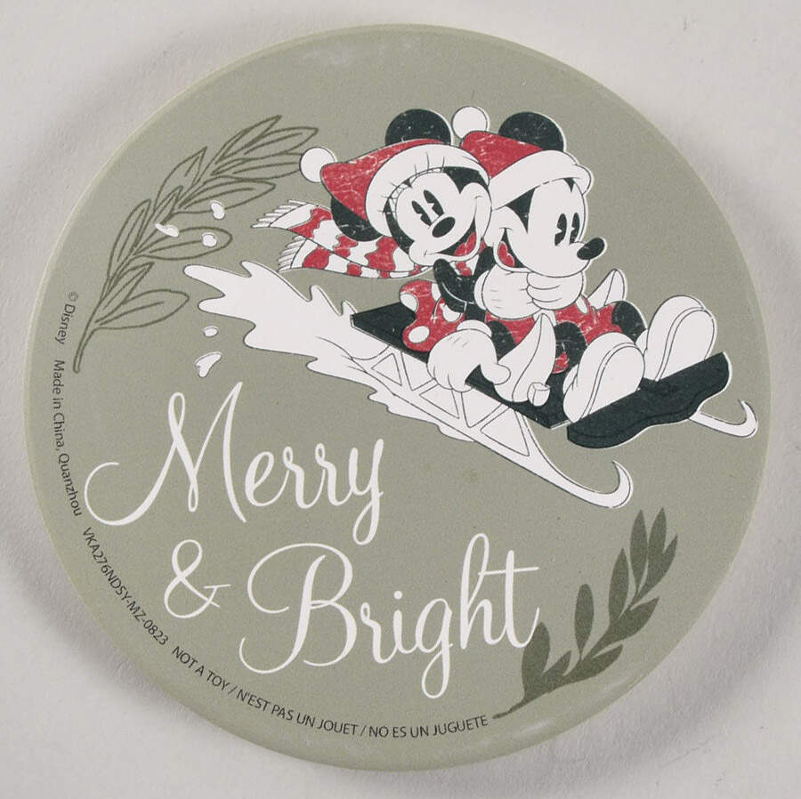 Mickey and Minnie Christmas Fun Coaster by Zrike-1