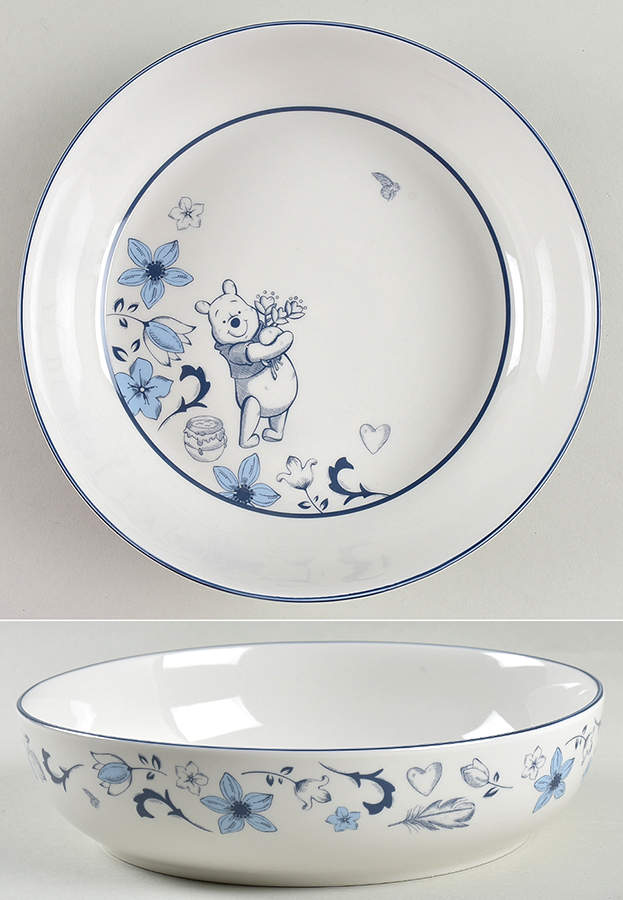 Winnie the Pooh Blue Dreams Individual Dinner Bowl by Zrike-1
