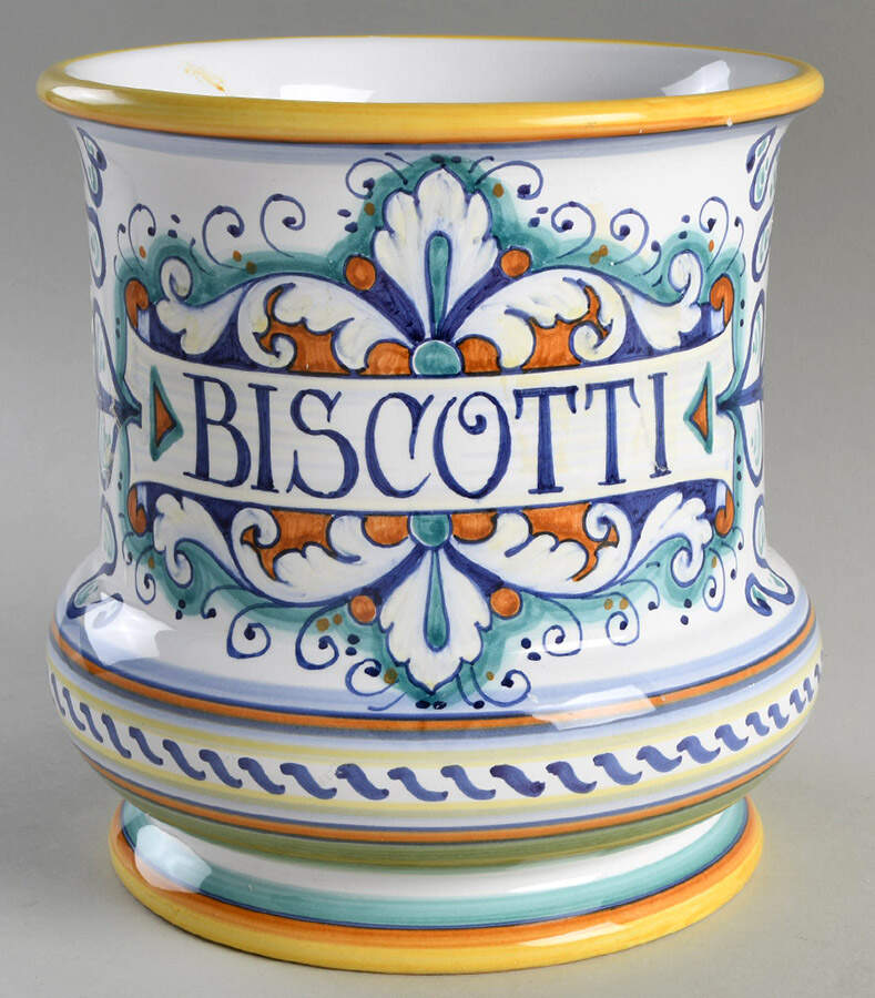 Vario Biscotti Jar No Lid by Deruta (Italy)-1