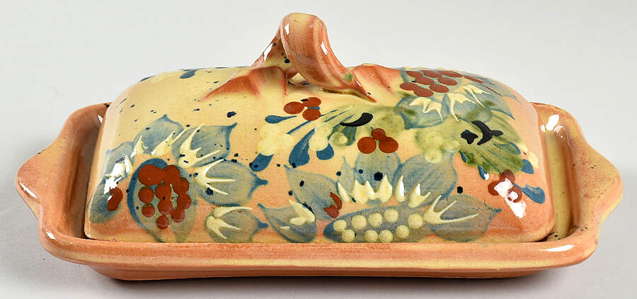 Corsica Pottery Art 1/4 Lb Covered Butter by Sud & Co Provence Pottery-1