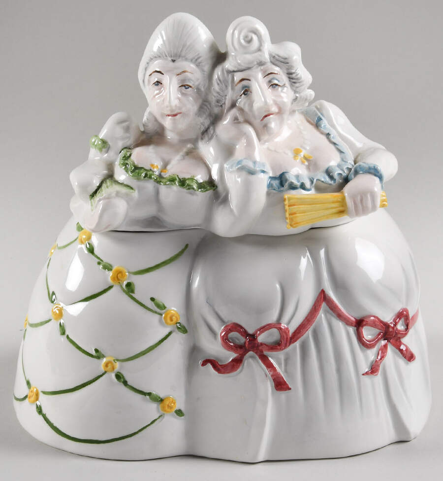 Tea Time Figural Cookie Jar & Lid by Department 56-1