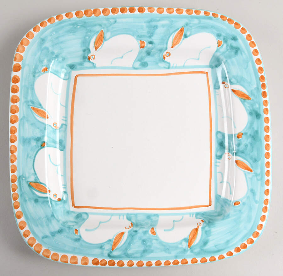 Ravello Green Square Dinner Plate by Da Lena-1