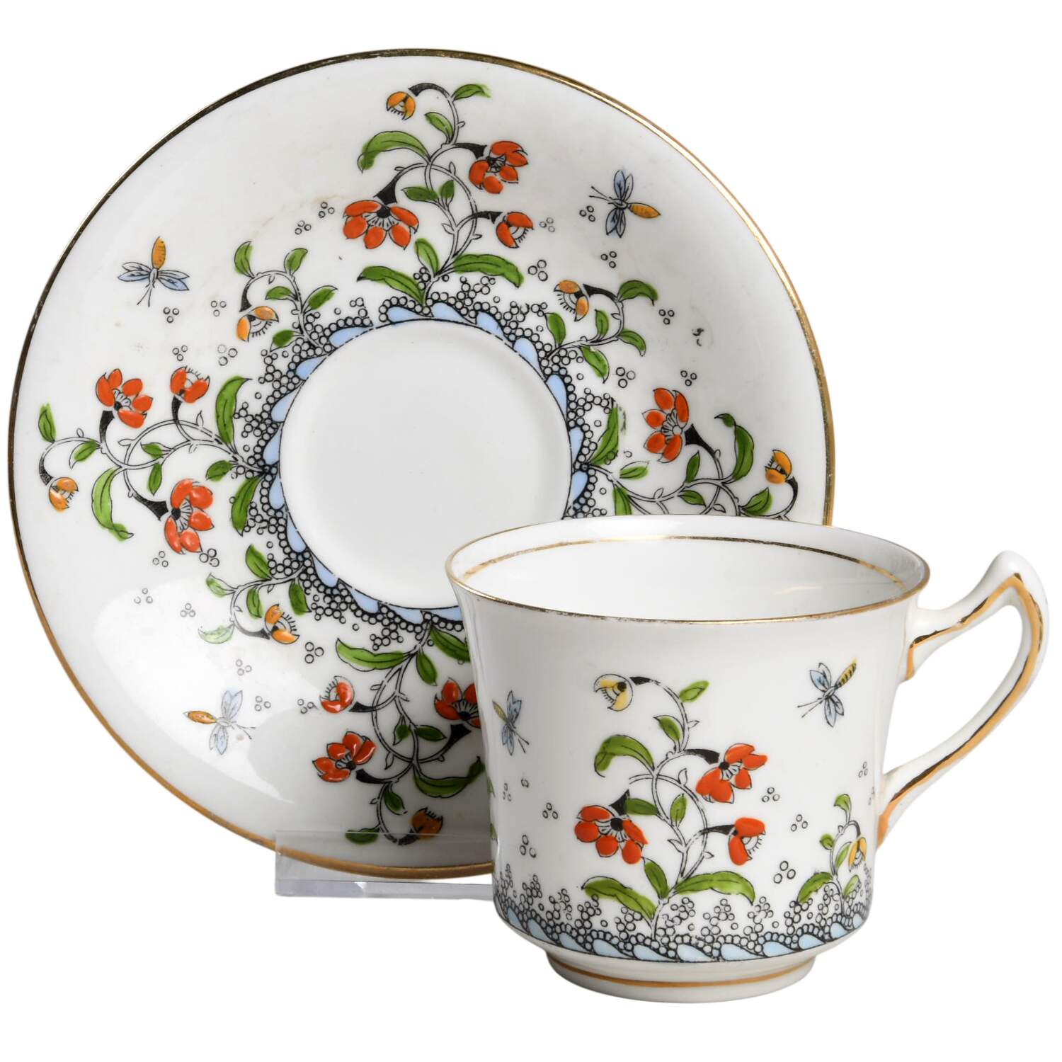 DLP20 Footed Cup & Saucer Set by Delphine-1