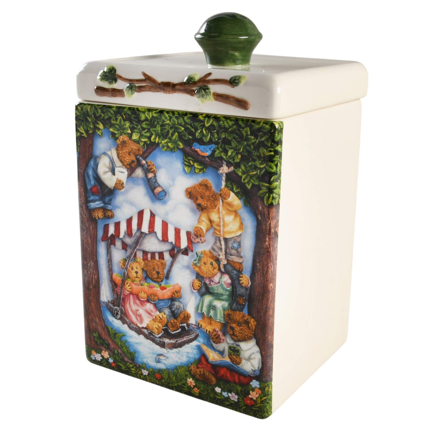 Boyds Bears Canister Collection Extra Large Canister & Lid by Danbury Mint-1