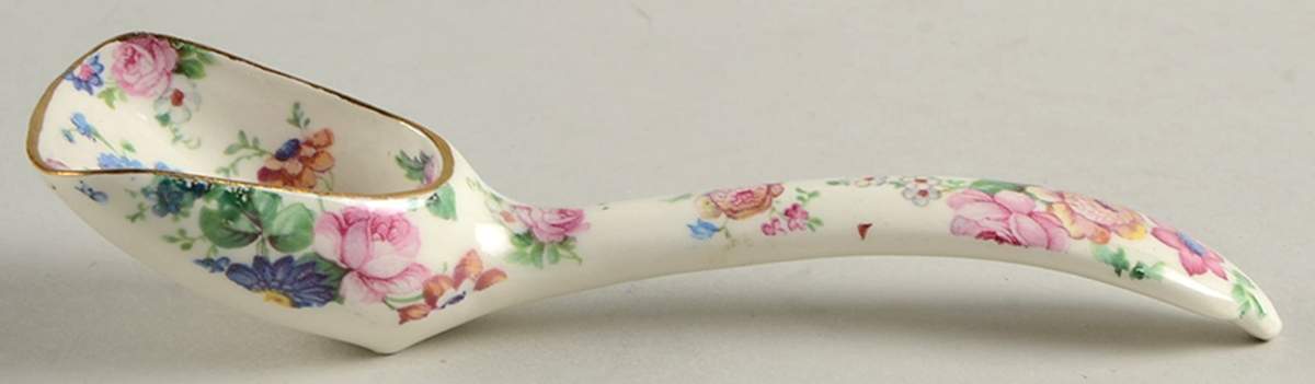 DORSET (CHEERY CHINTZ, GOLD TRIM) Nut Scoop by Erphila-1