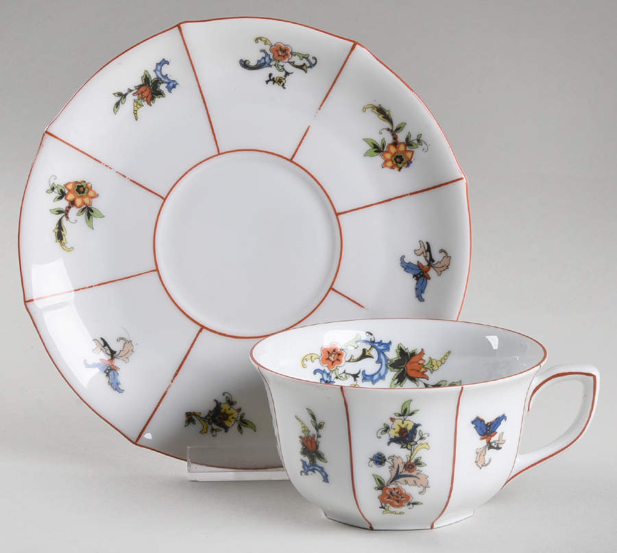 EAM11 Flat Cup & Saucer Set by E & A Muller-1