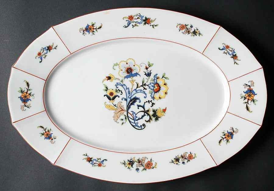 EAM11 16" Oval Serving Platter by E & A Muller-1