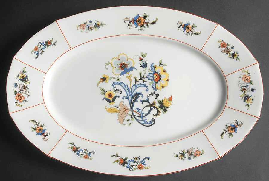 EAM11 14" Oval Serving Platter by E & A Muller-1