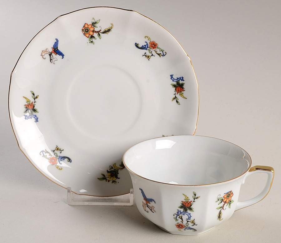 EAM8 Flat Cup & Saucer Set by E & A Muller-1