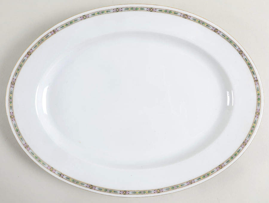 The Hanover 14" Oval Serving Platter by E & A Muller-1