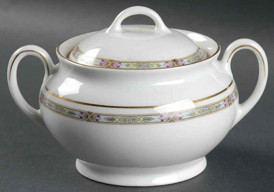The Hanover Sugar Bowl & Lid by E & A Muller-1