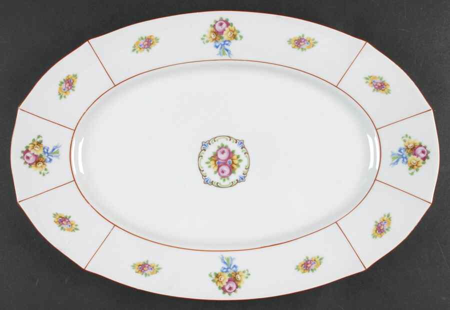 Nizza 14" Oval Serving Platter by E & A Muller-1