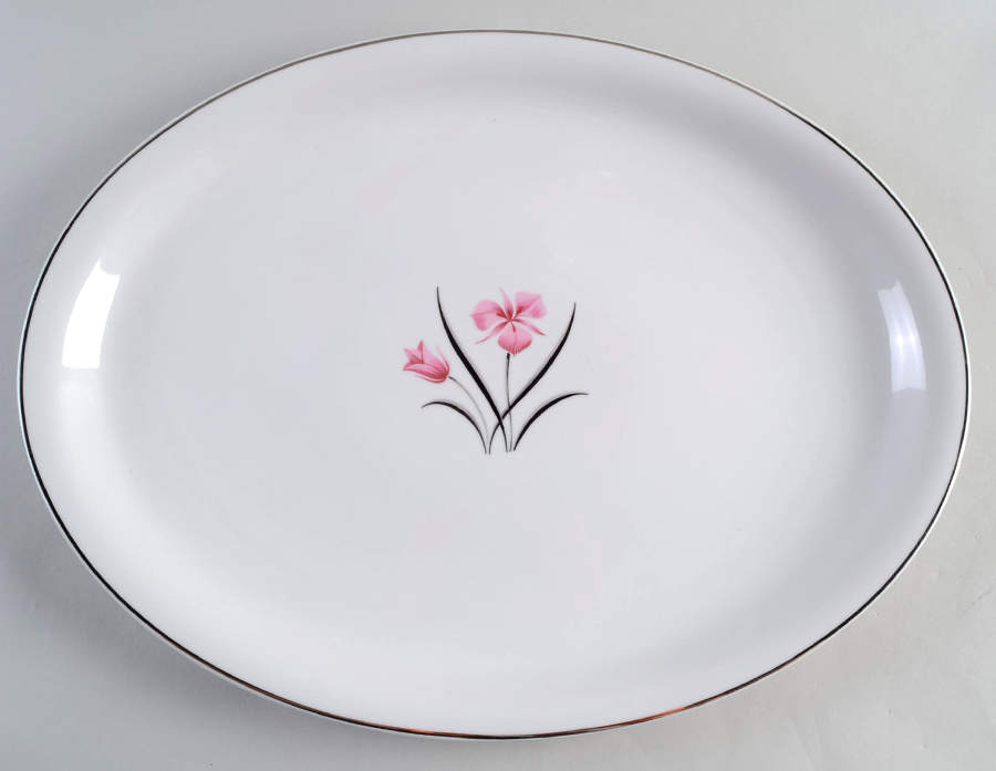 Caprice 14" Oval Serving Platter by Easterling-1