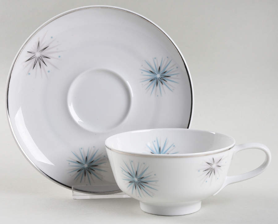 Celestial Footed Cup & Saucer Set by Easterling-1