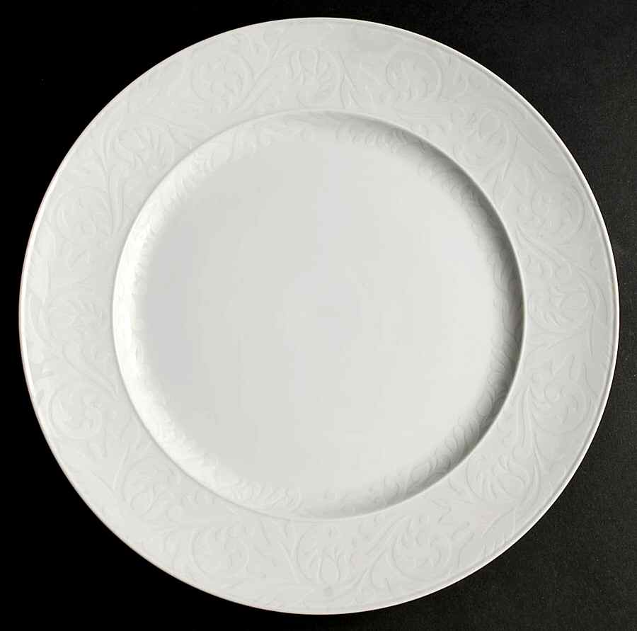 Double Damask 12" Chop Plate (Round Platter) by Easterling-1