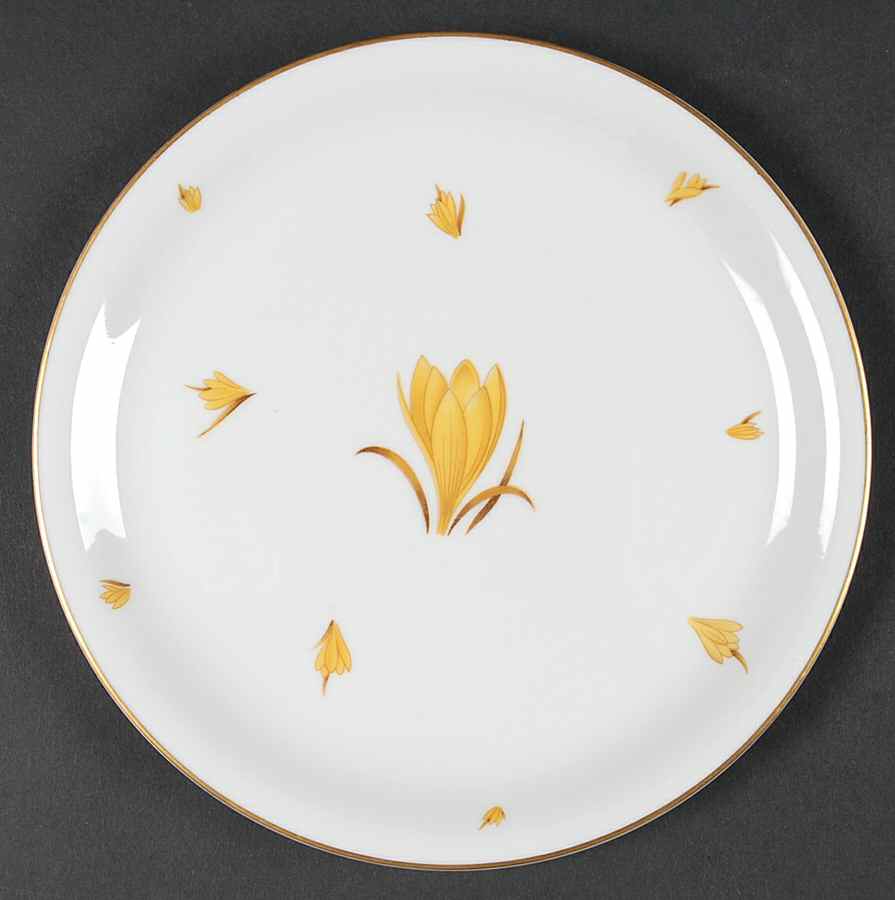 Golden Crocus Salad Plate by Easterling-1