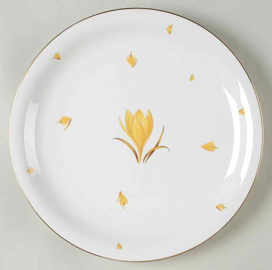 Golden Crocus 12" Chop Plate (Round Platter) by Easterling-1