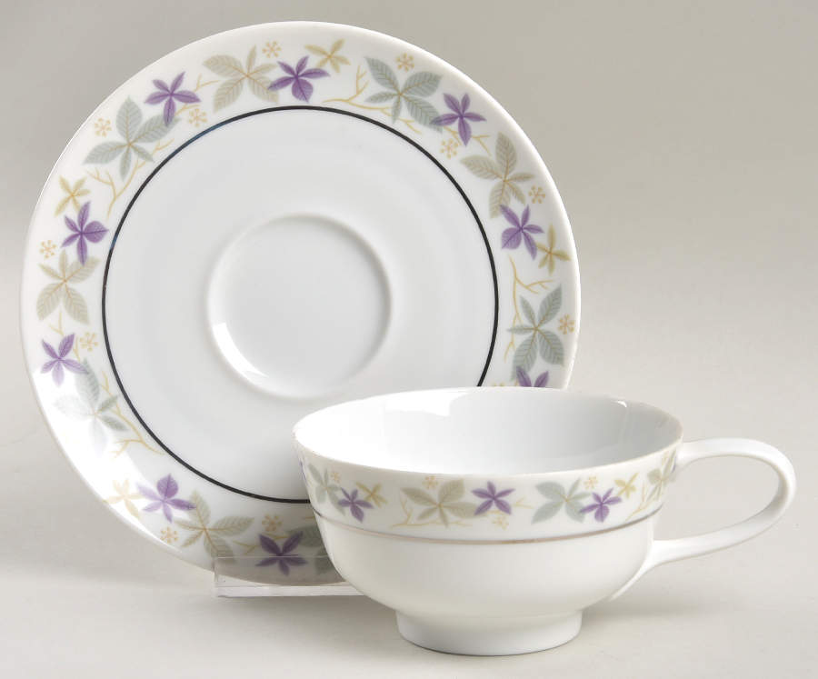 Laurette Flat Cup & Saucer Set by Easterling-1