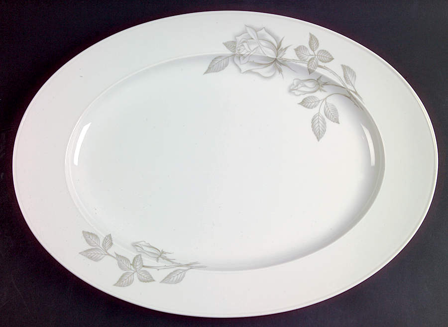 Regatta Rose 17" Oval Serving Platter by Easterling-1