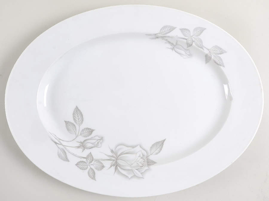 Regatta Rose 15" Oval Serving Platter by Easterling-1
