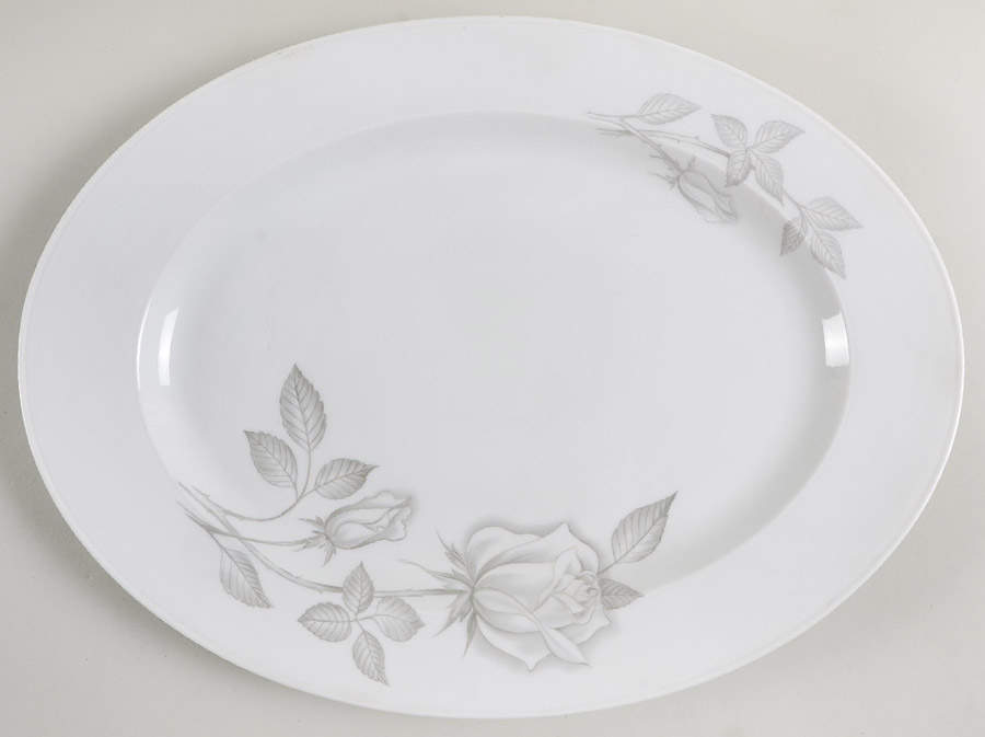 Regatta Rose 13" Oval Serving Platter by Easterling-1