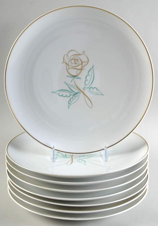 Rose of Gold Dinner Plate - Set of 8 by Easterling-1