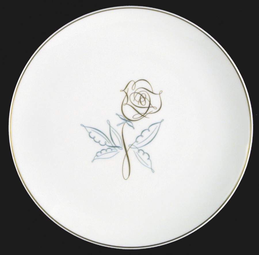 Rose of Gold Dinner Plate by Easterling-1