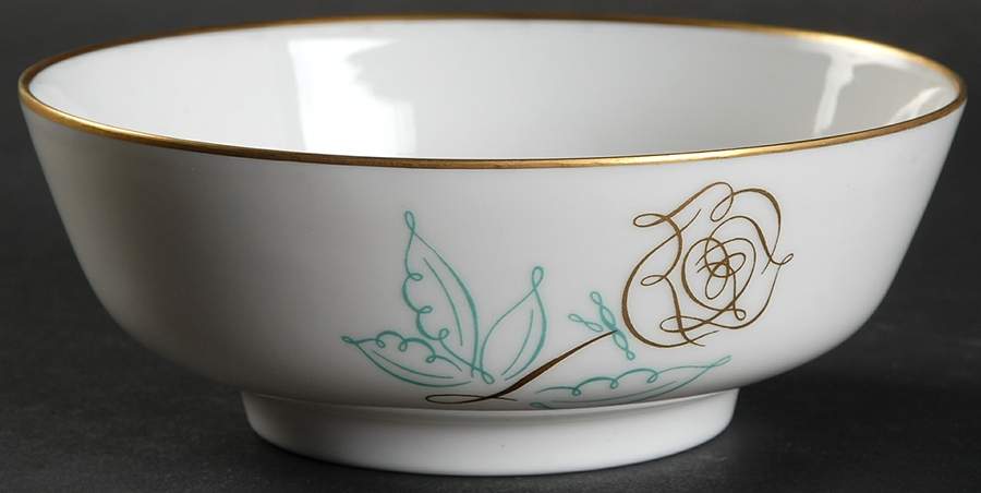 Spencerian Rose Fruit/Dessert (Sauce) Bowl by Easterling-1