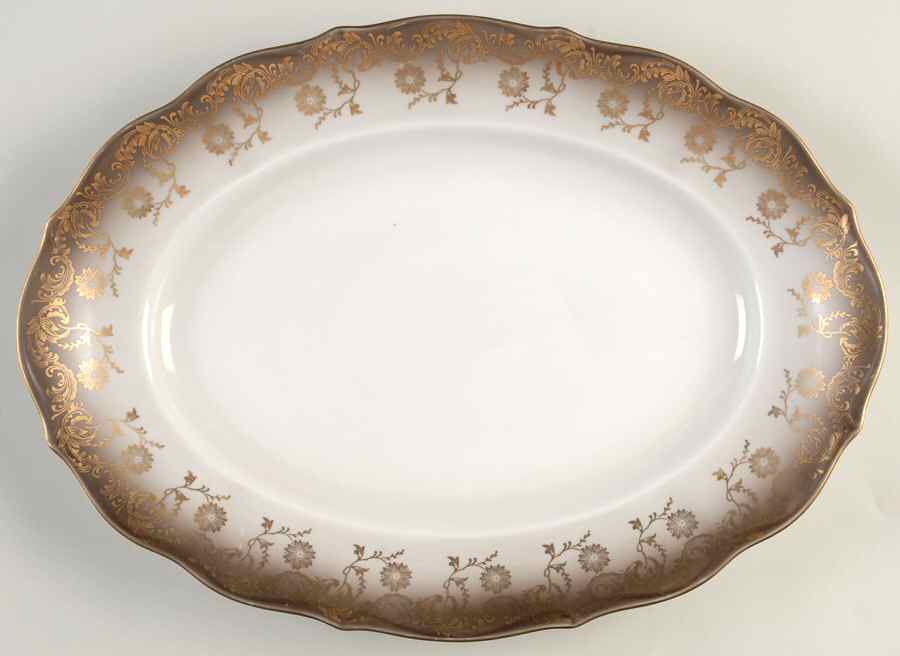 1578 14" Oval Serving Platter by Eberthal-1