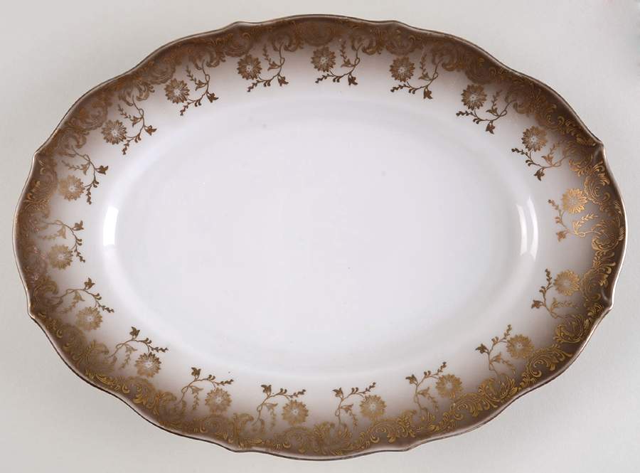 1578 12" Oval Serving Platter by Eberthal-1