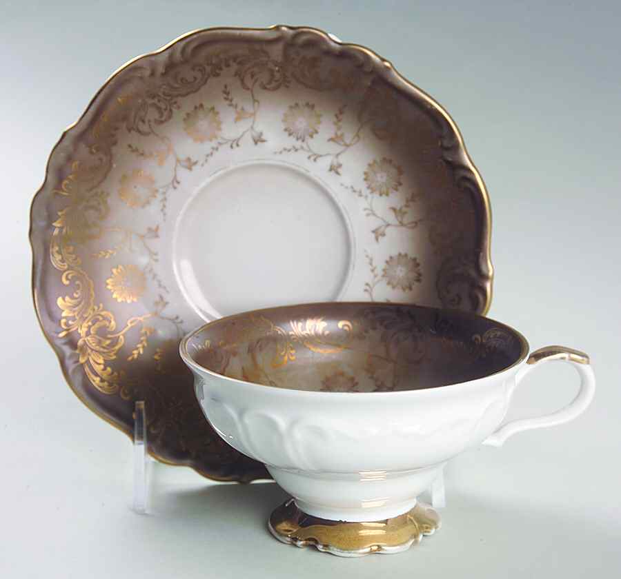 650 Footed Cup & Saucer Set by Eberthal-1