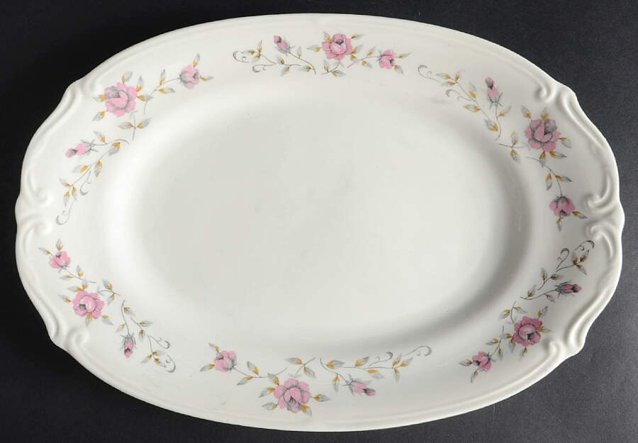 Christine 13" Oval Serving Platter by Embassy (Poland)-1