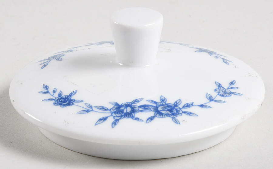 Blue Brocade Lid for Sugar Bowl by Elite Creation-1