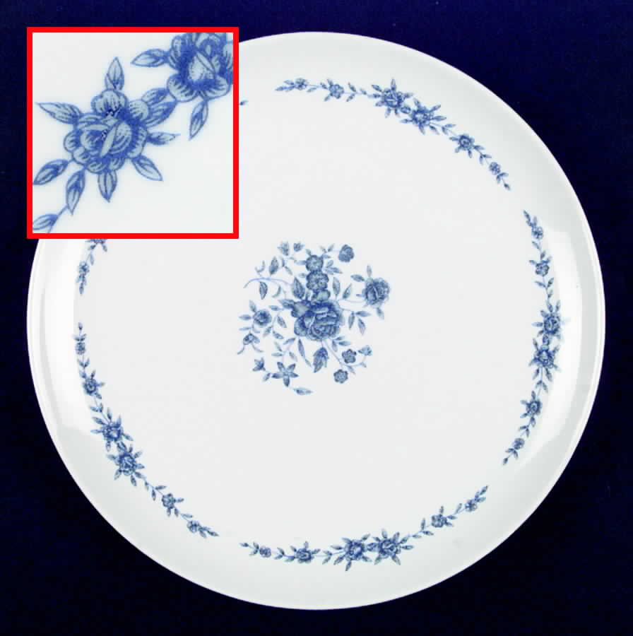 Blue Brocade Dinner Plate by Elite Creation-1