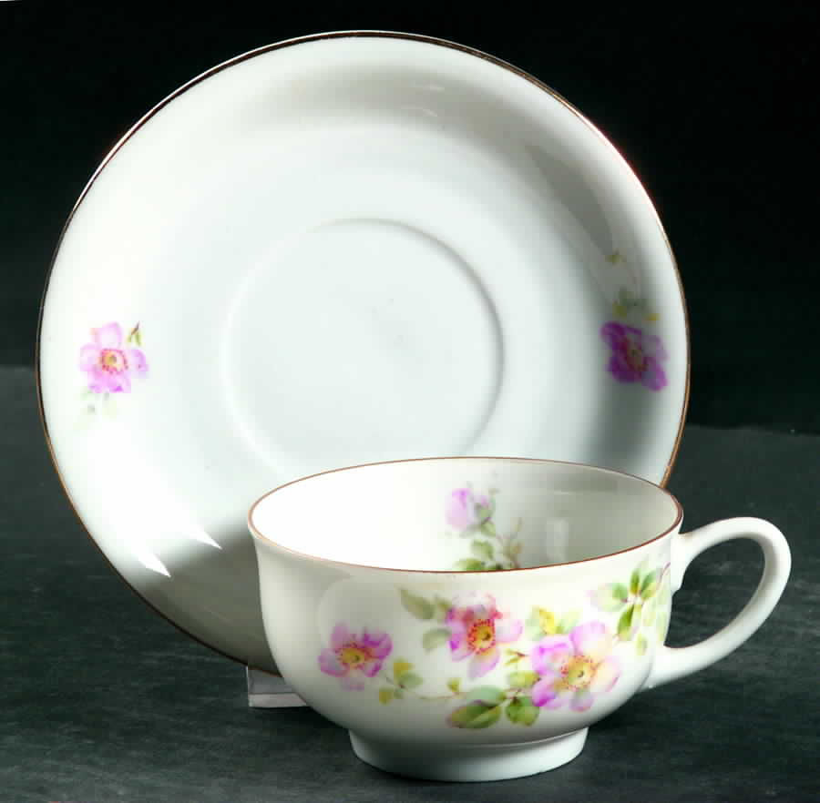 1239 Footed Cup & Saucer Set by Edelstein-1