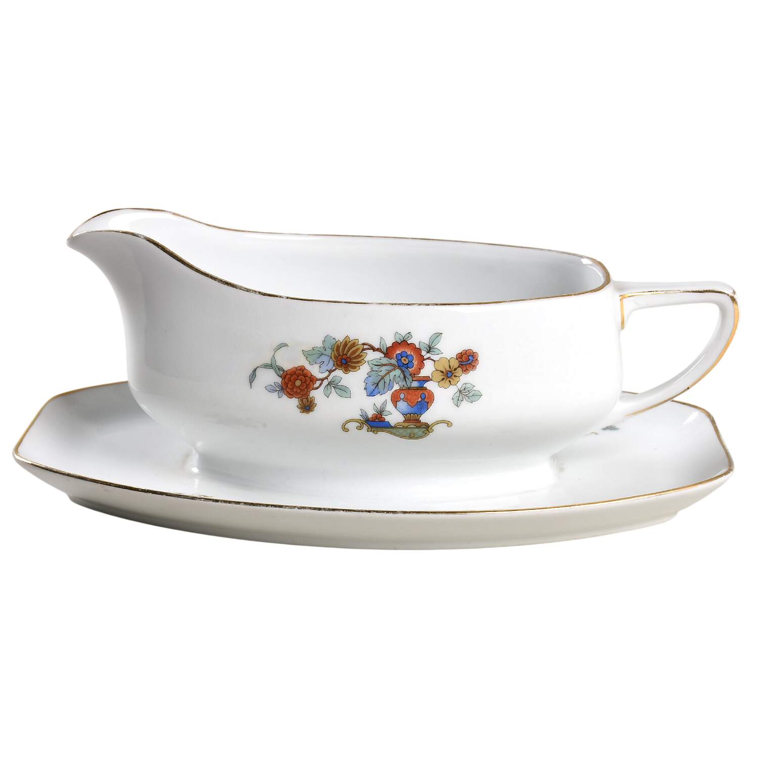 1259 Gravy Boat with Attached Underplate by Edelstein-1