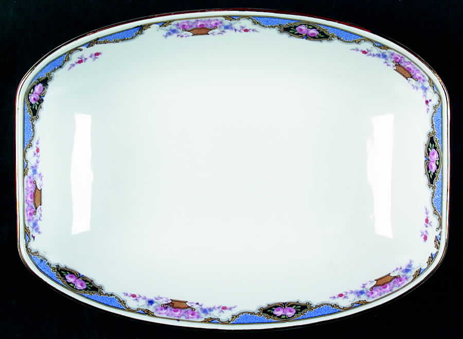 7576 (No Verge, White) 9" Oval Vegetable Bowl by Edelstein-1