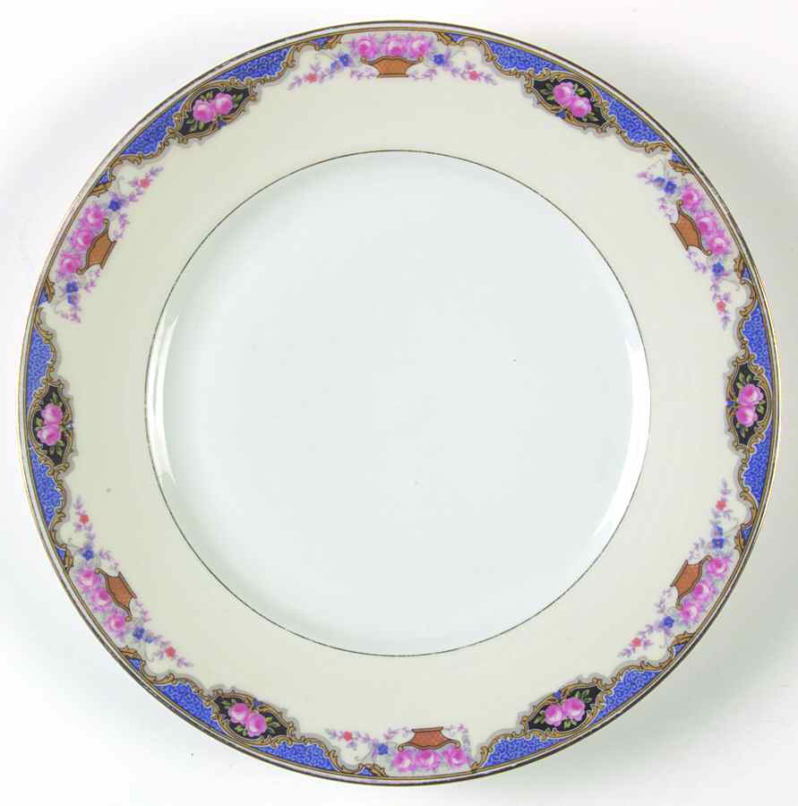 1262 (Verge, Cream Rim) Dinner Plate by Edelstein-1