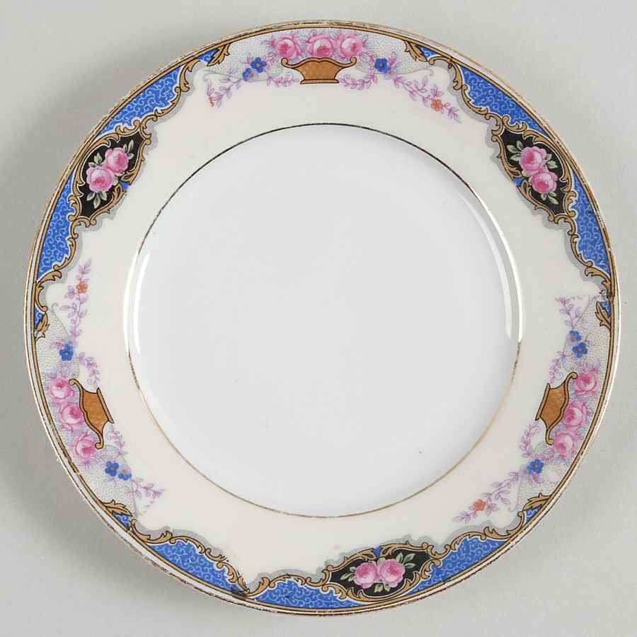 1262 (Verge, Cream Rim) Bread & Butter Plate by Edelstein-1