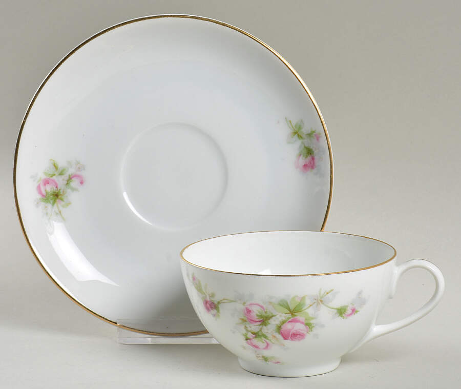 1388 Flat Cup & Saucer Set by Edelstein-1