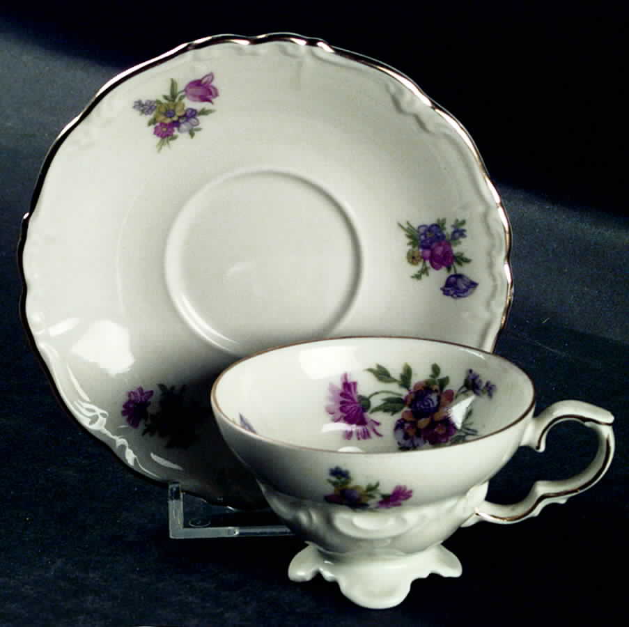 15333 Footed Demitasse Cup & Saucer Set by Edelstein-1