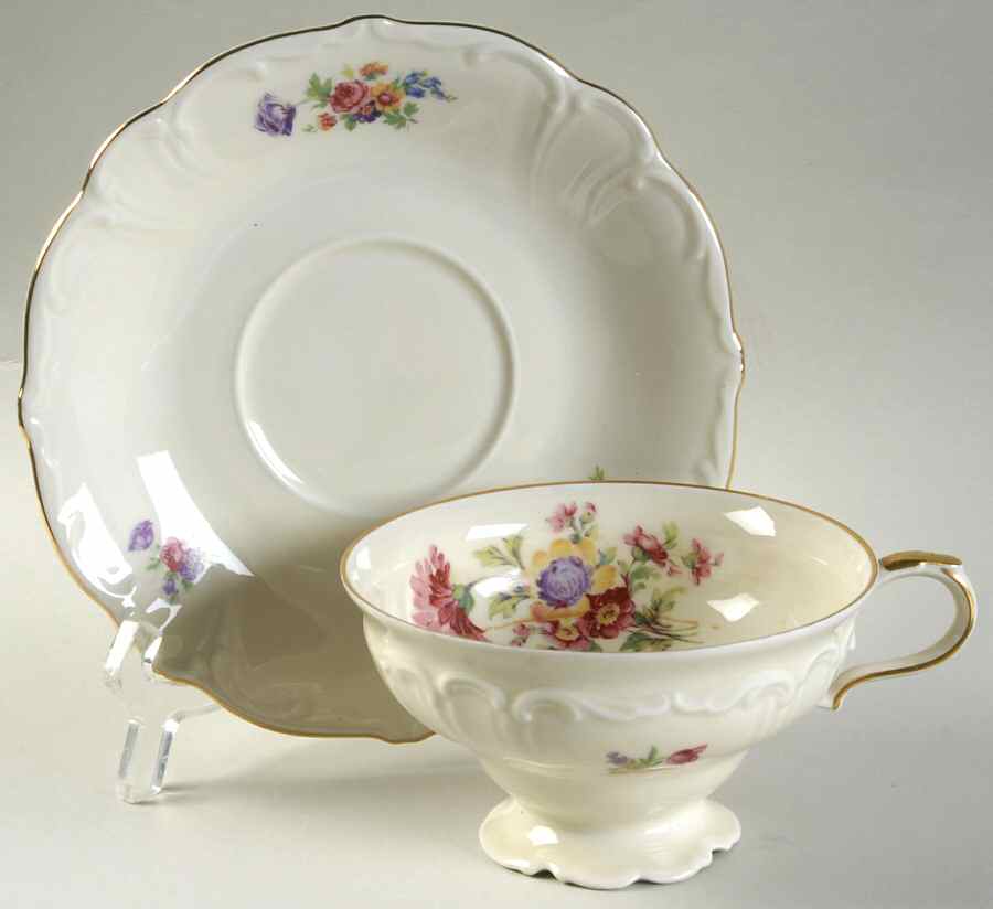15387 Footed Cup & Saucer Set by Edelstein-1